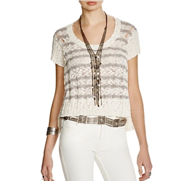 Free People Wide Rib Striped Top - Picture 3 of 12